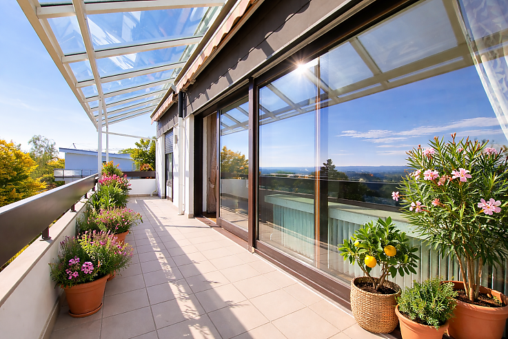 Foto PANORAMAWOHNUNG mit HERRLICHEM FERNBLICK