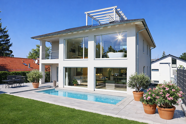 Foto EXKLUSIVE STADTVILLA mit TOP-AUSSTATTUNG in FELDRANDLAGE