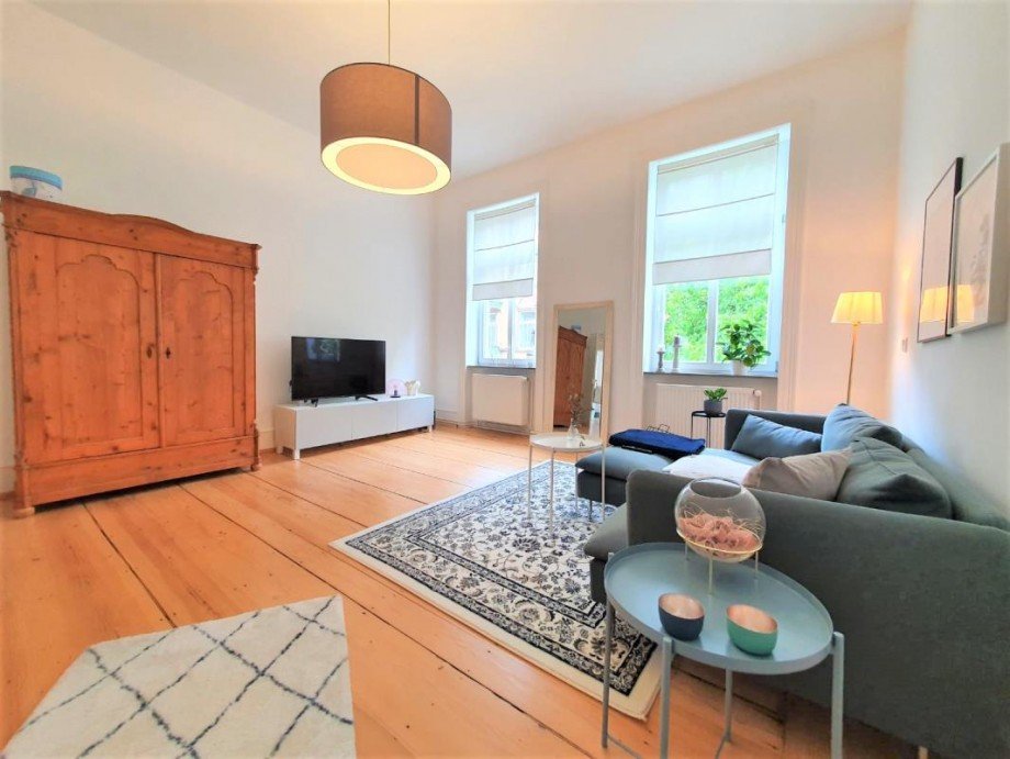 Wohnzimmer Etagenwohnung Wiesbaden