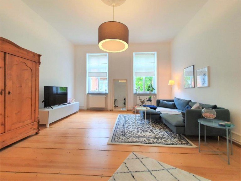 Wohnzimmer Wiesbaden Etagenwohnung MODERNER ALTBAUCHARME IN RUHIGER INNENSTADTLAGE