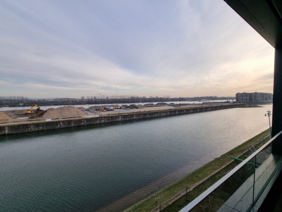 Ausblick Balkon Etagenwohnung Mainz