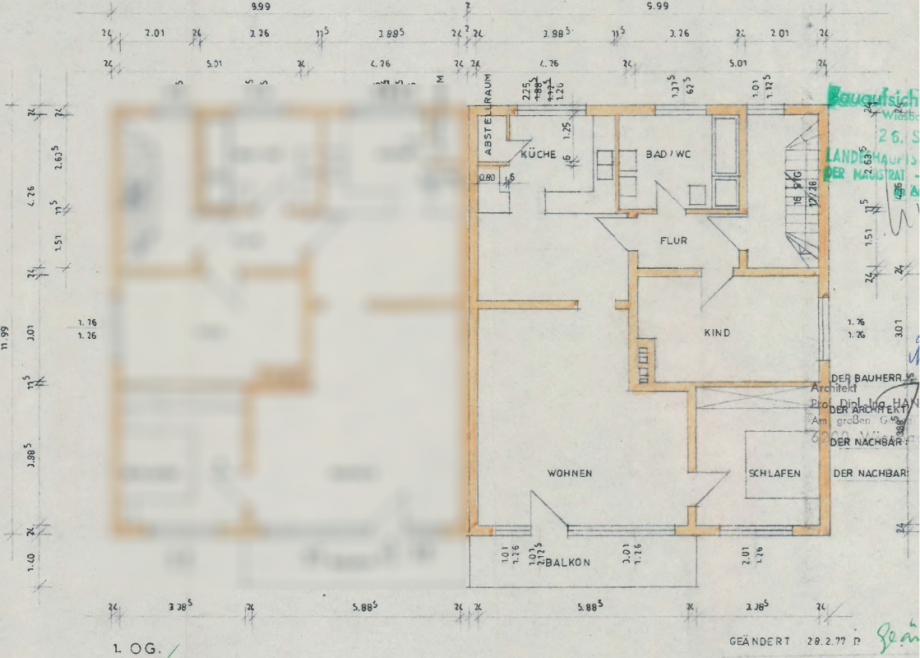 Grundriss_OG Mehrfamilienhaus Wiesbaden