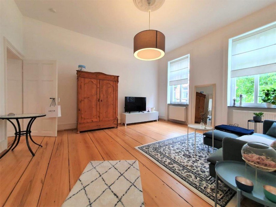 Wohnzimmer Etagenwohnung Wiesbaden