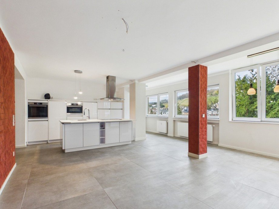 Wohn-Essbereich-K�che Etagenwohnung Wiesbaden