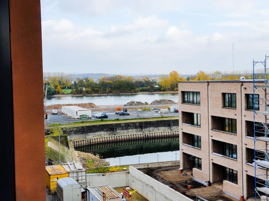 Sicht zum Rhein Etagenwohnung Mainz