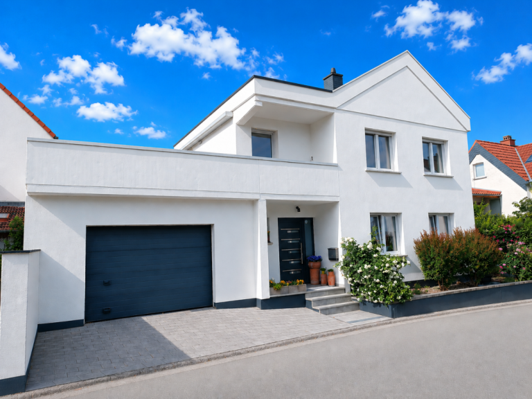Au�enansicht Mainz Einfamilienhaus WOHNEN IN MAINZ-DRAIS - EINFAMILIENHAUS MIT DACHTERRASSE, GARAGE UND HOMEOFFICE-M�GLICHKEIT