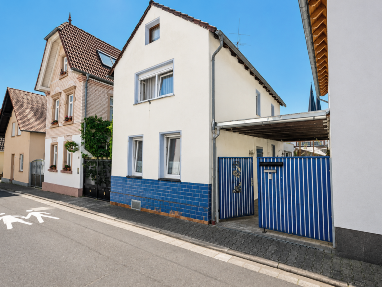 Au�enansicht Mainz Einfamilienhaus CHARMANTES RAUMWUNDER - GEM�TLICHES EINFAMILIENHAUS MIT HOFIDYLLE IN GONSENHEIM