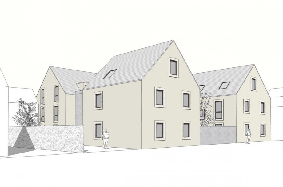 Strassenansicht Etagenwohnung Mainz