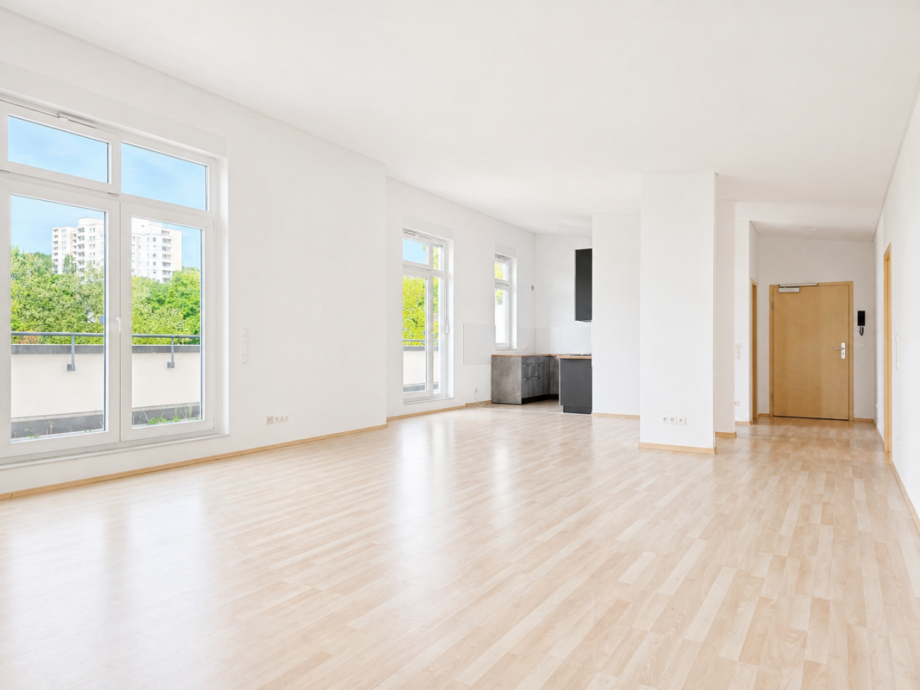 Wohnzimmer Etagenwohnung Wiesbaden