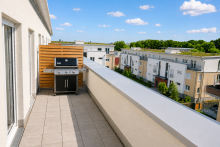 Dachterrasse IM BELIEBTEN K�NSTLERVIERTEL! MODERNES PENTHOUSE MIT SONNIGER DACHTERRASSE UND TIEFGARAGENSTELLPLATZ