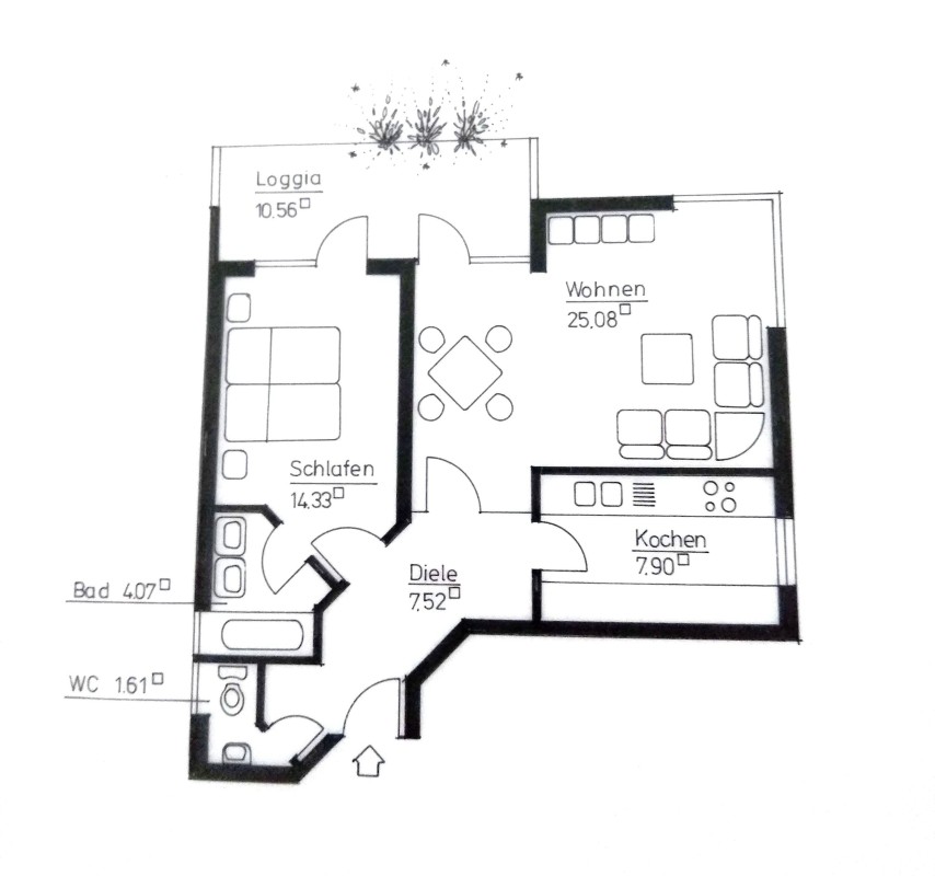 Grundriss Etagenwohnung Wiesbaden