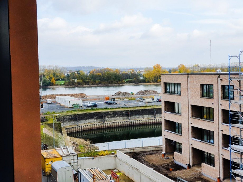 Sicht zum Rhein Etagenwohnung Mainz