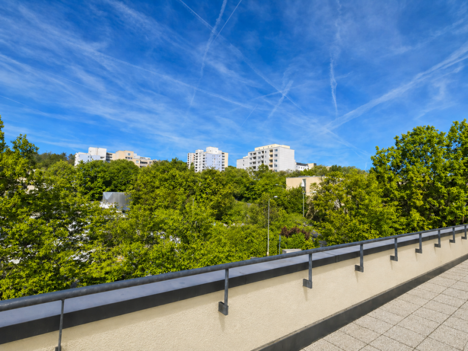 Ausblick Terrasse Etagenwohnung Wiesbaden