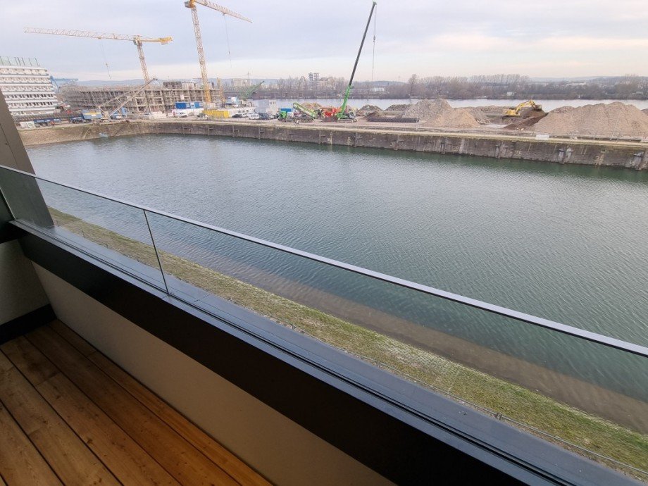 Ausblick Balkon Etagenwohnung Mainz