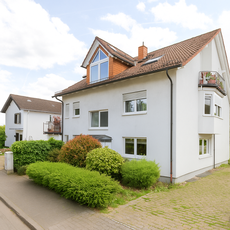Au�enansicht Maisonettewohnung Wiesbaden